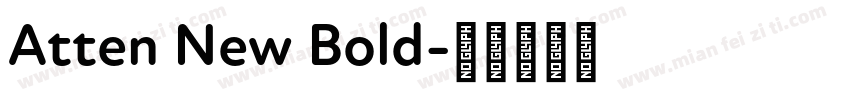 Atten New Bold字体转换
